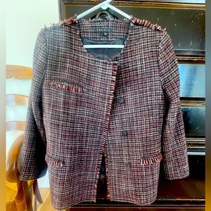 Theory tweed jacket size 2